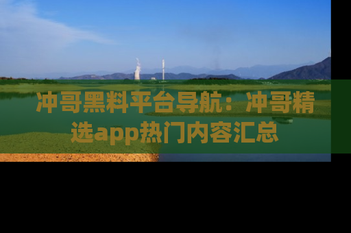 冲哥黑料平台导航：冲哥精选app热门内容汇总