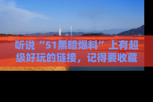 听说“51黑暗爆料”上有超级好玩的链接，记得要收藏哦！